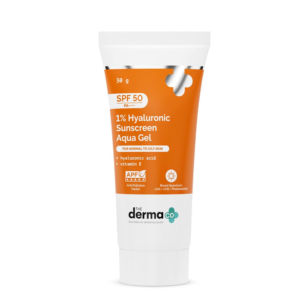 the derma co 1% hyaluronic sunscreen aqua gel spf 50 pa++++