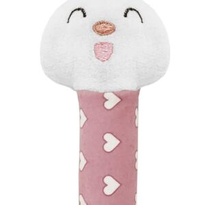 pikipo bunny face rattle soft toy