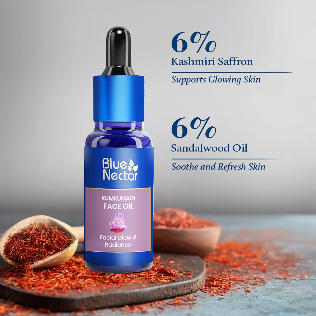 blue nectar kumkumadi oil for face