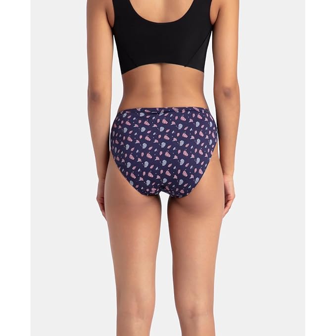 jockey women's medium coverage pack of 3 panties panty (pack of 3 colors & prints may vary)