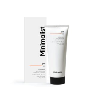 minimalist sunscreen spf 50 pa+++ with niacinamide & multi vitamins