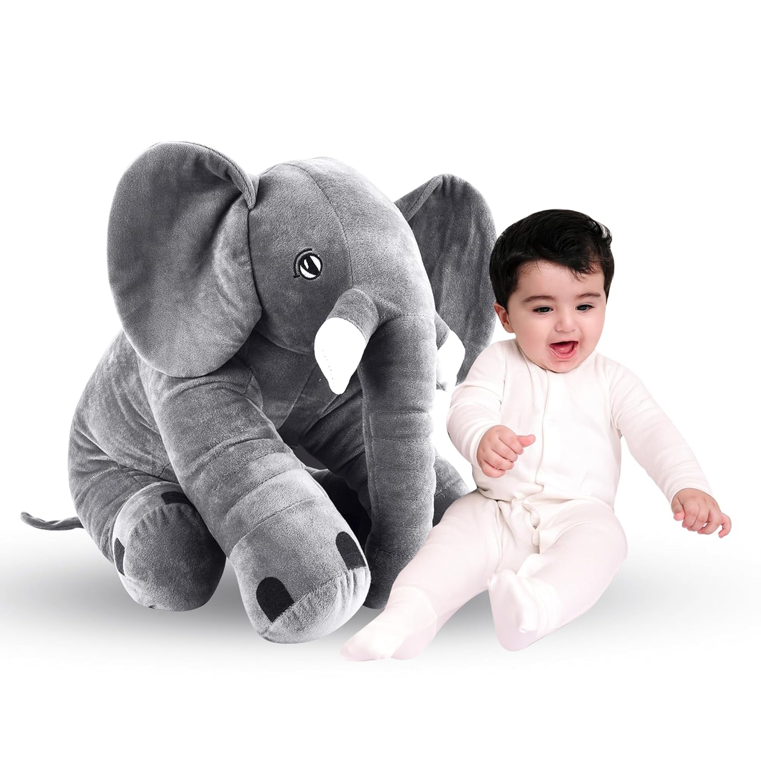 big size fibre filled stuffed animal elephant soft toy