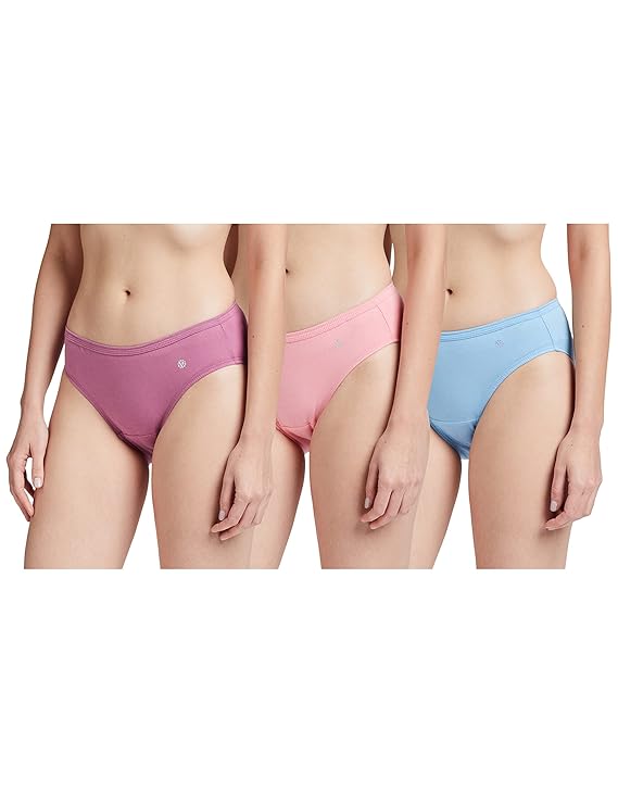 van heusen women anti bacterial bikini panty 100% super combed cotton pack of 3